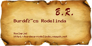 Burdács Rodelinda névjegykártya